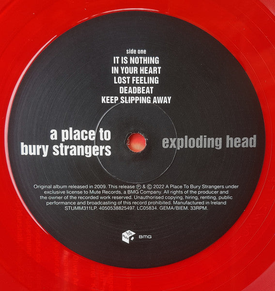 A Place to Bury Strangers - Exploding Head red vinyl LP