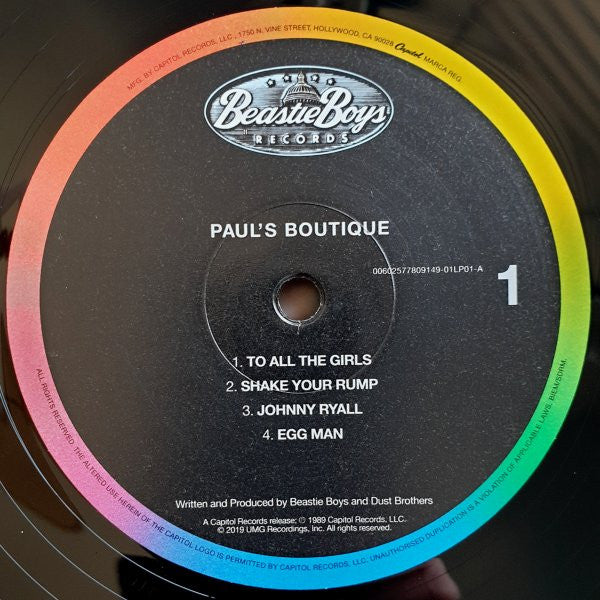 Beastie Boys - Paul's Boutique double black vinyl LP anniversary reissue