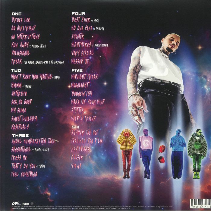 Chris Brown - 11:11 triple vinyl LP tracklist