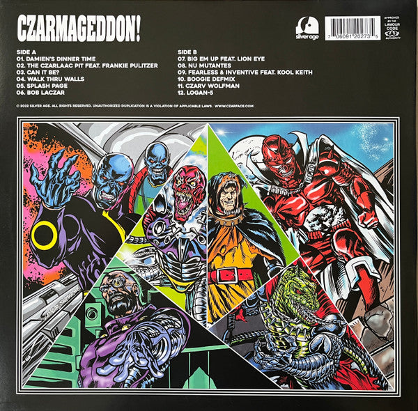 Czarface Czarmageddon album back cover