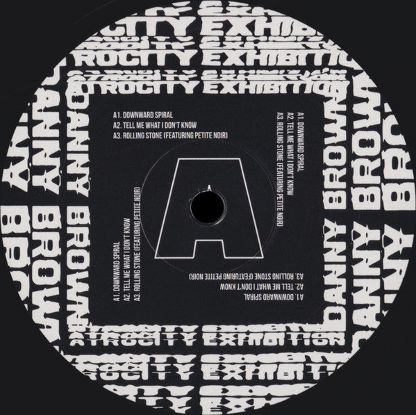 Danny Brown - Atrocity Exhibition vinyl LP label