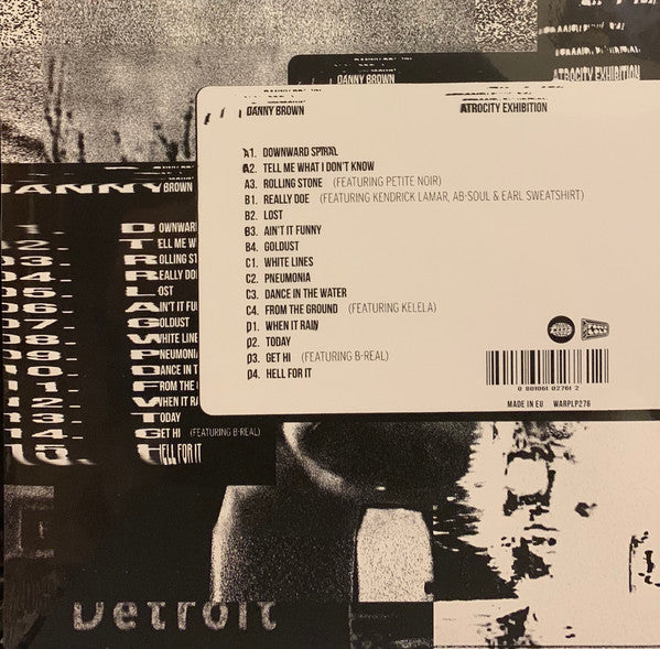 Danny Brown - Atrocity Exhibition vinyl tracklist