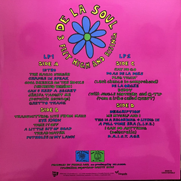 De La Soul - 3 Feet High And Rising vinyl tracklist