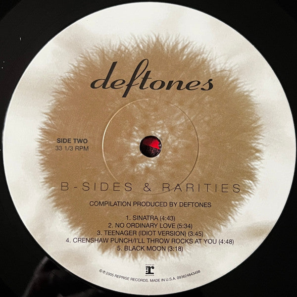 Deftones - B-Sides and Rarities etched vinyl label
