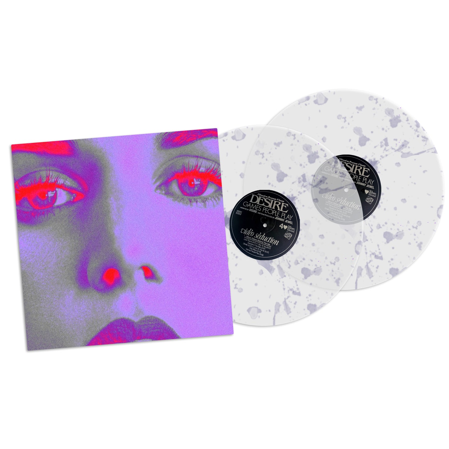 Desire - Games People Play clear with pink and purple splatter double vinyl LP