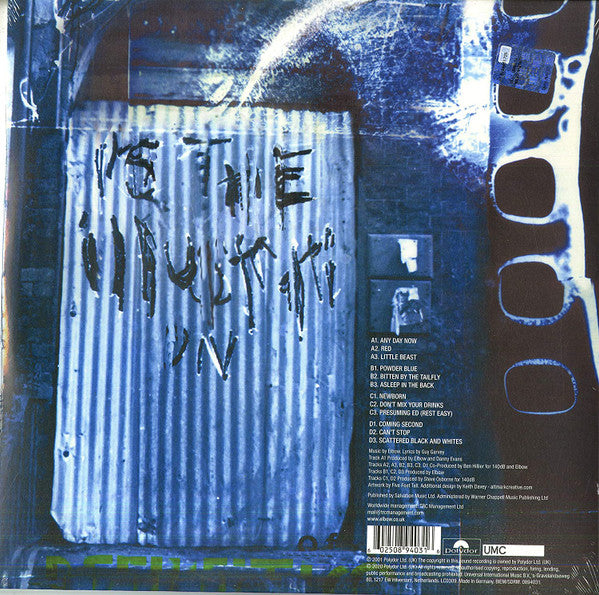 Elbow - Asleep in the Back vinyl LP tracklist