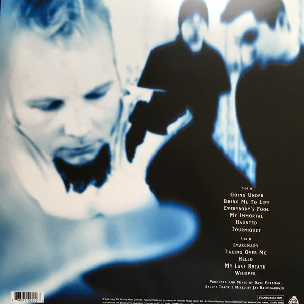 Evanescence - Fallen vinyl LP tracklist