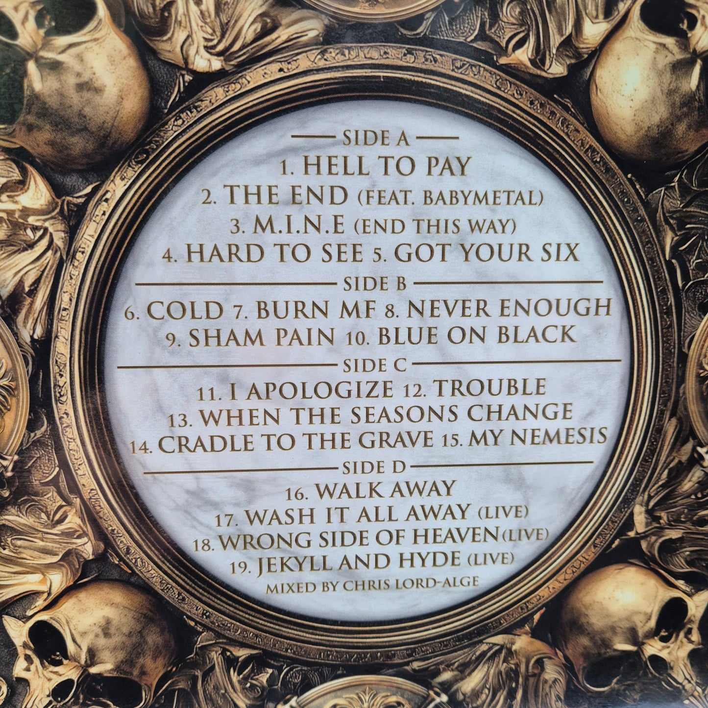 Five Finger Death Punch - Best Of Volume II golden smoke double vinyl LP tracklist