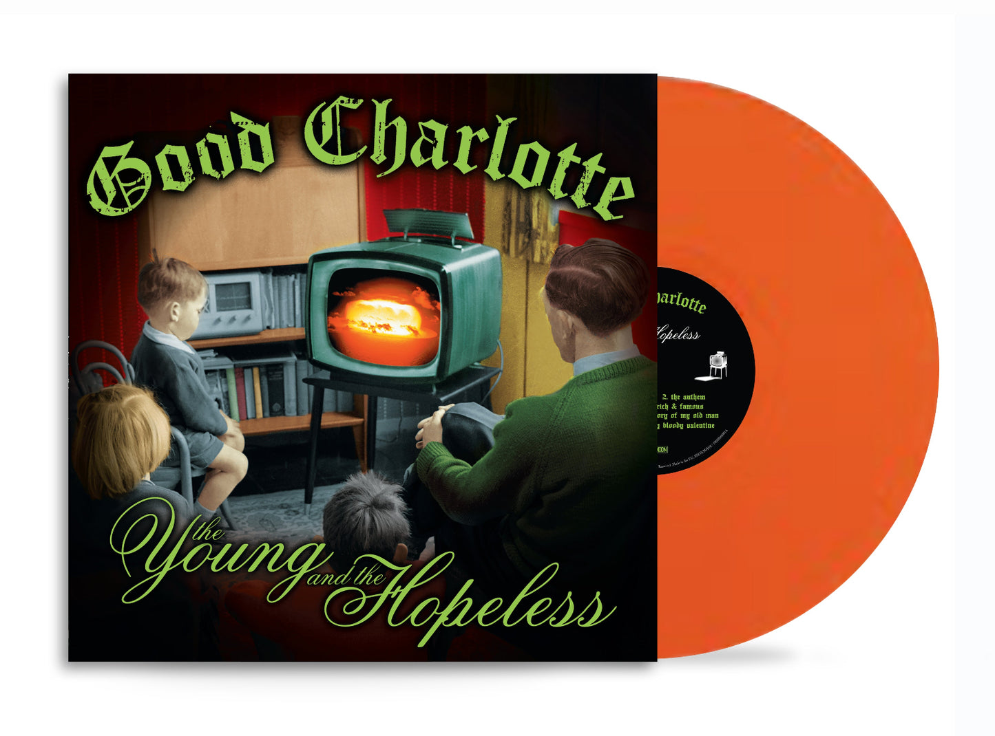 Good Charlotte - The Young And The Hopeless (National Album Day 2025) nuclear orange vinyl LP