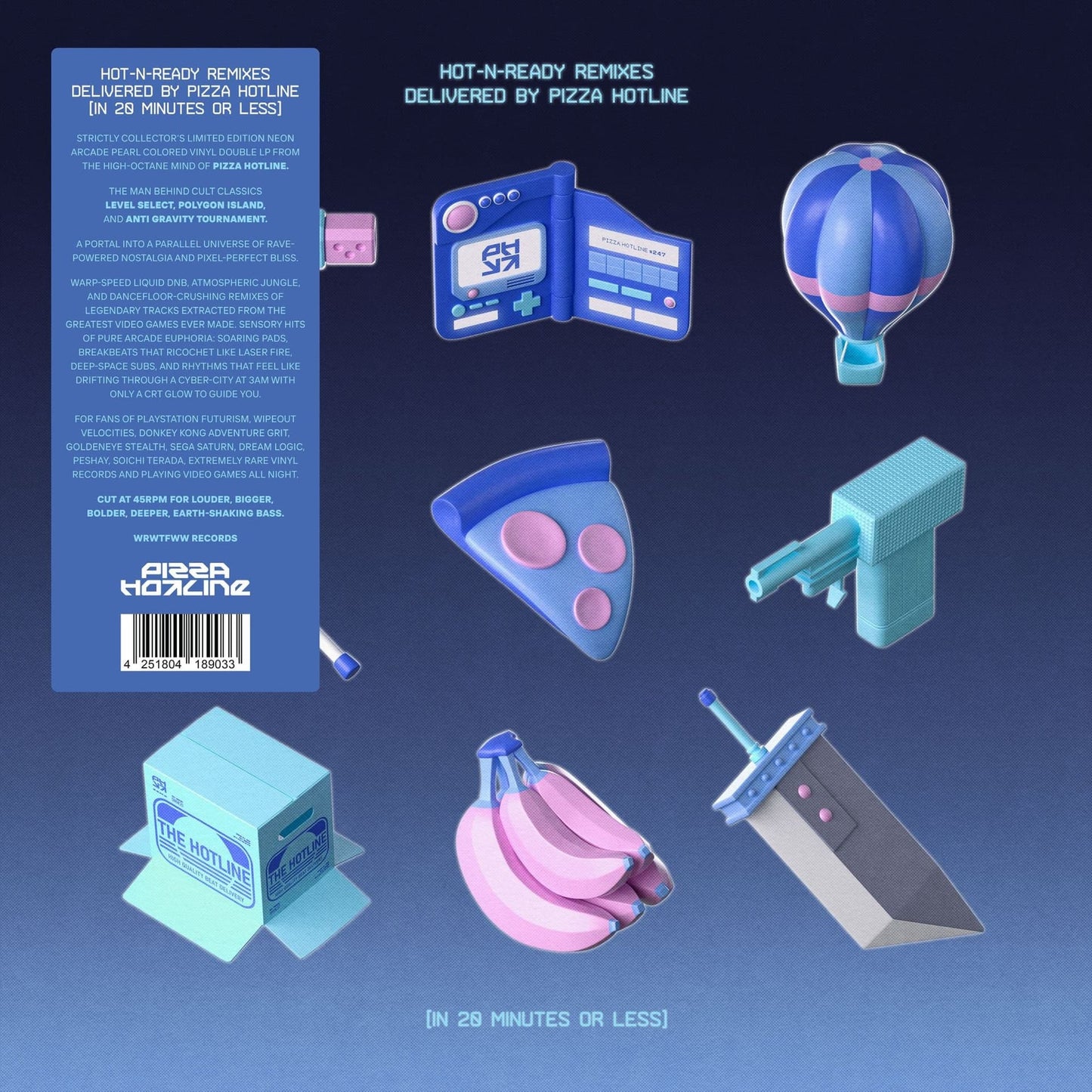 Pizza Hotline
Hot-N-Ready Remixes Delivered by Pizza Hotline (In 20 Minutes or Less) arcade pearl vinyl double LP