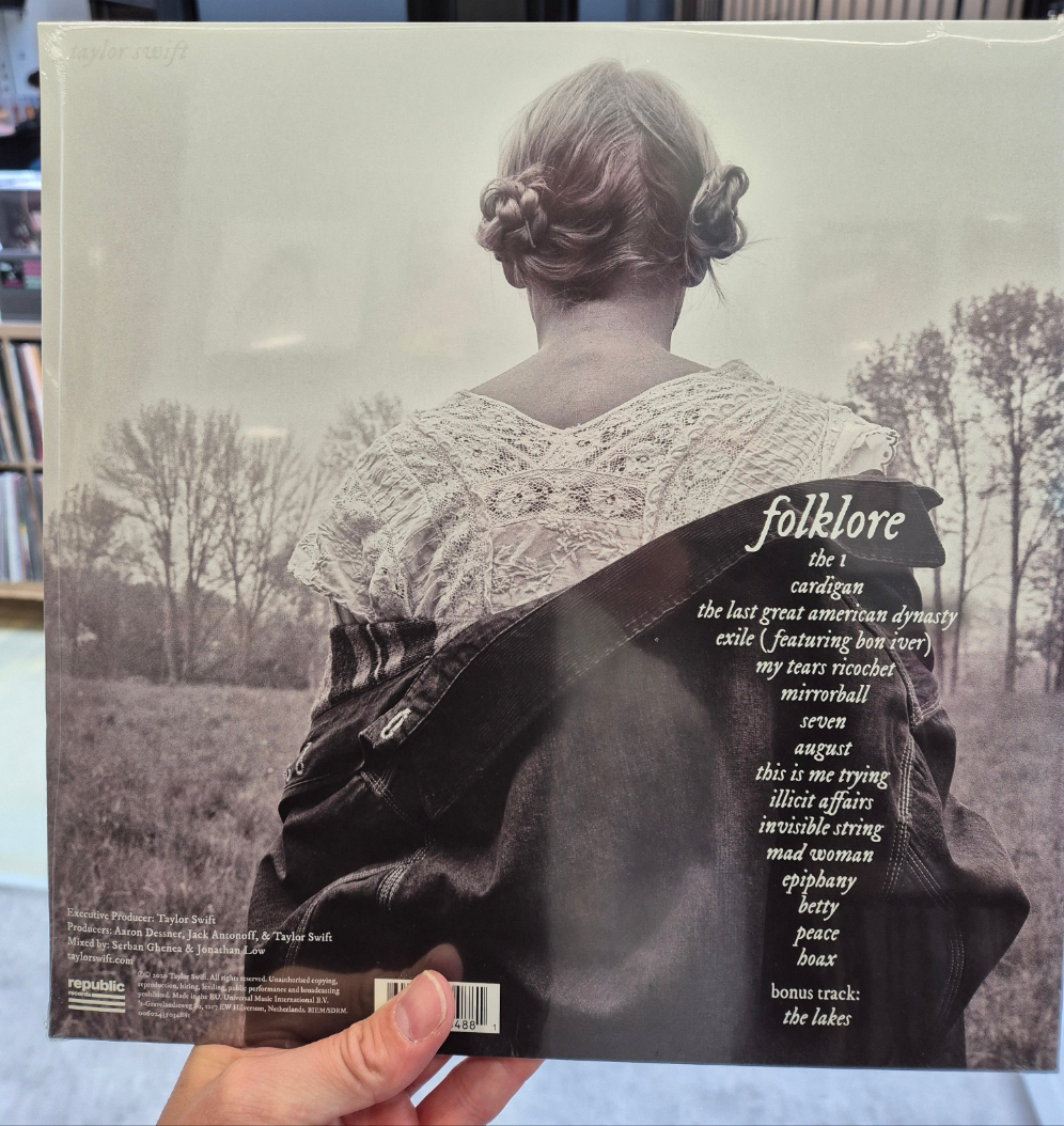 Taylor swift folklore double vinyl LP tracklist