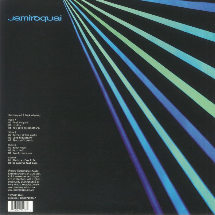 Jamiroquai - A Funk Odyssey vinyl LP tracklist