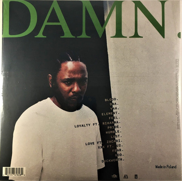Kendrick Lamar - Damn vinyl LP tracklist