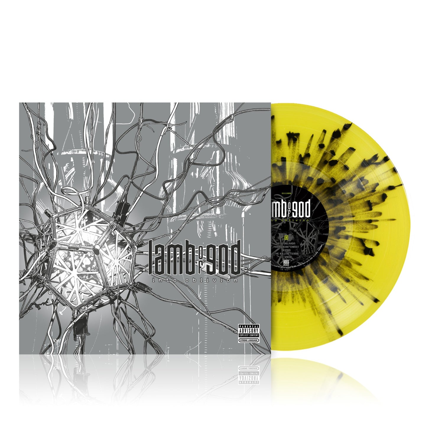 Lamb of God - Into Oblivion - Yellow and black splatter vinyl LP