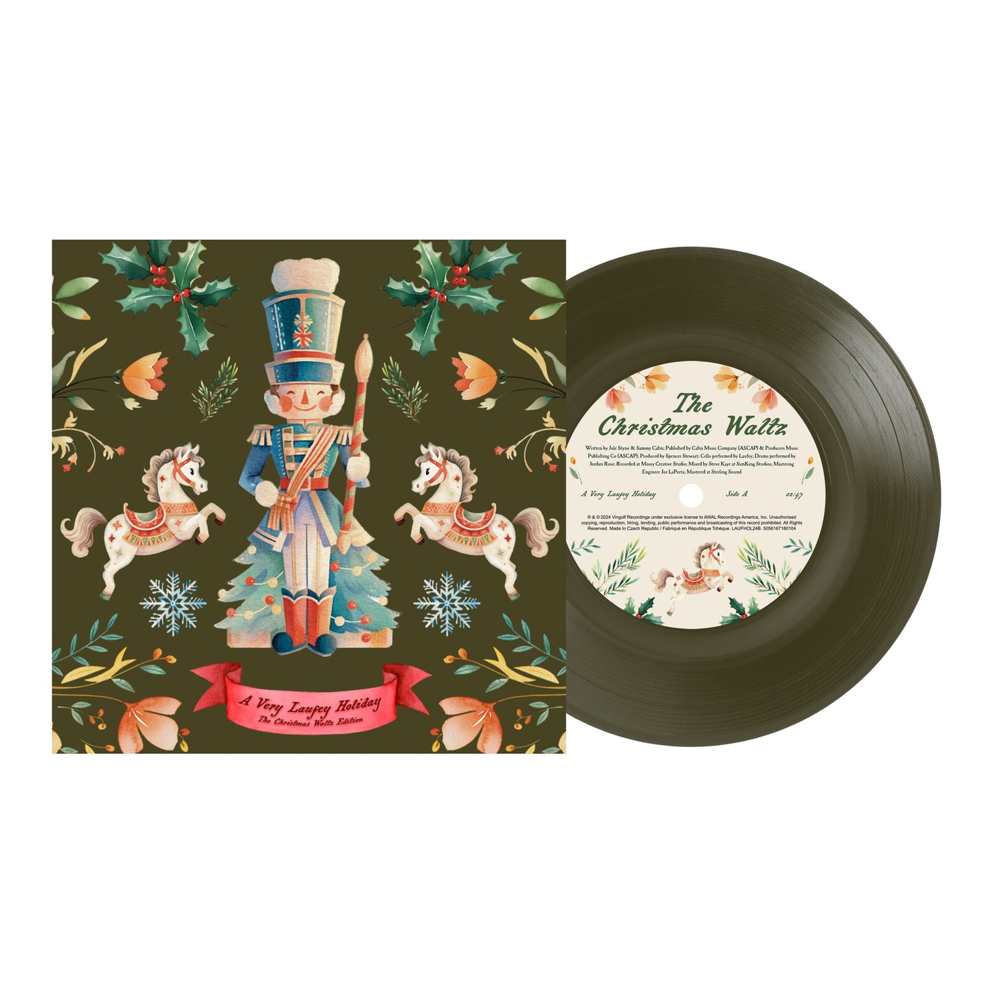 Laufey - A Very Laufey Holiday: The Christmas Waltz Edition green vinyl 7 inch