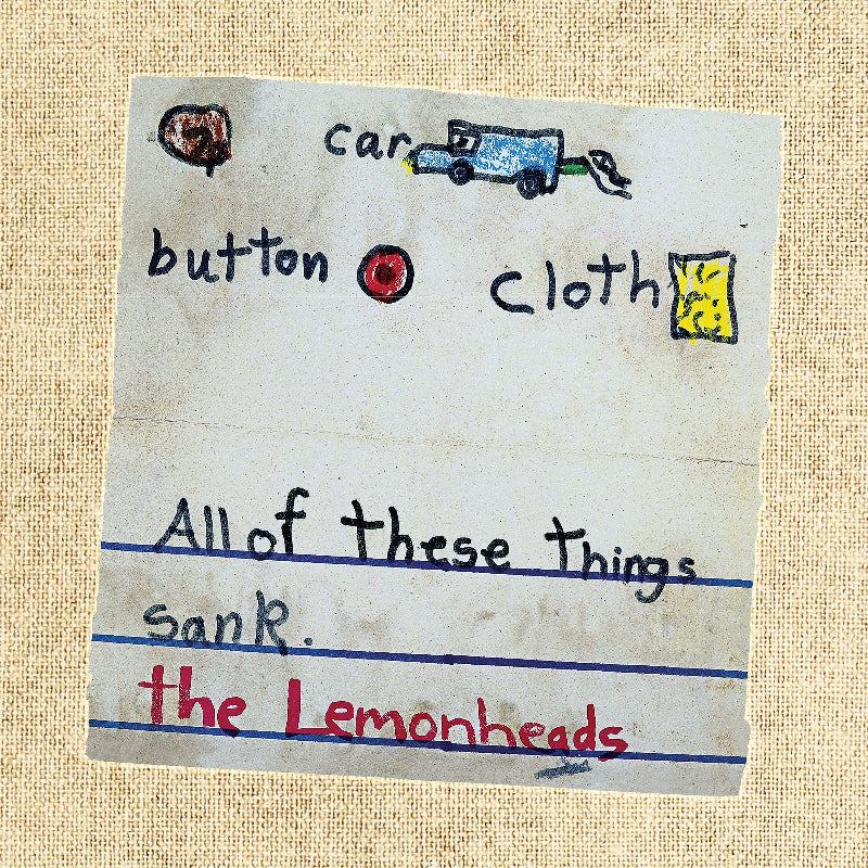 Lemonheads - Car Button Cloth deluxe red vinyl