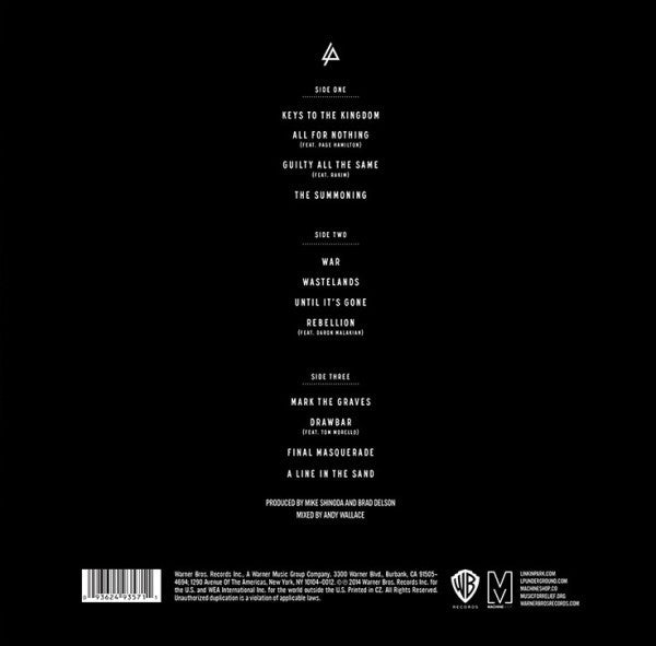Linkin Park - The Hunting Party exclusive cover double vinyl LP tracklist