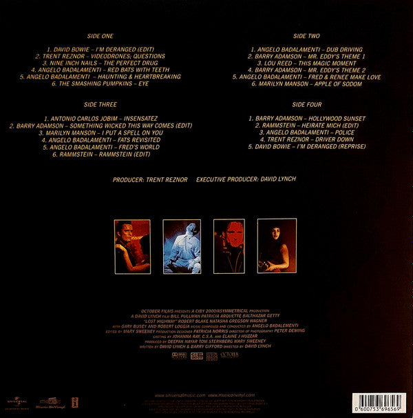 Lost Highway Original Soundtrack vinyl LP tracklist
