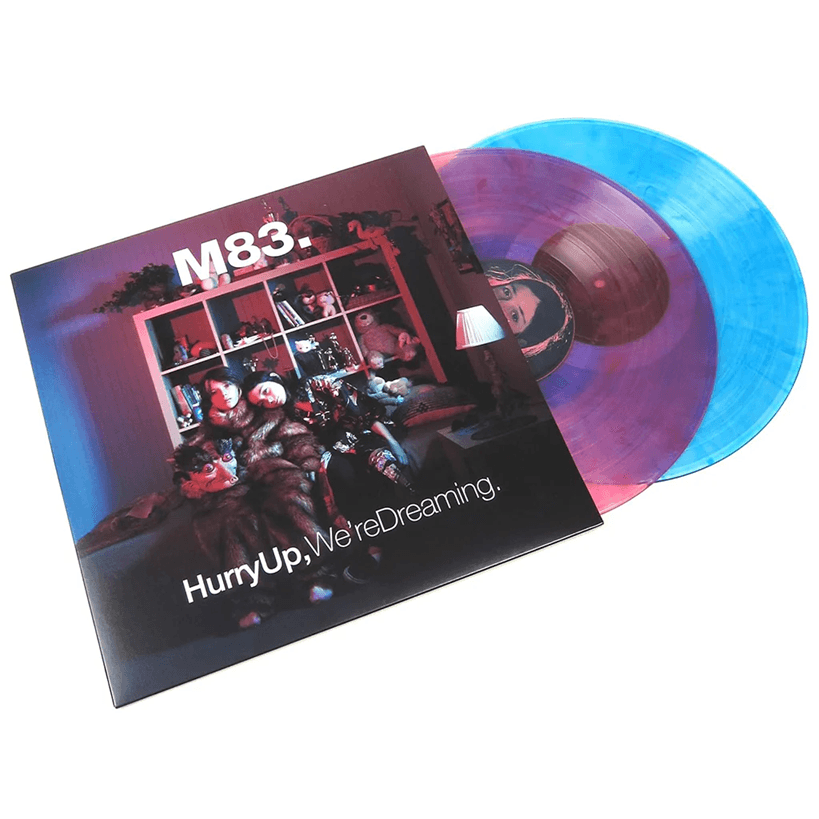 M83 - Hurry Up, We're Dreaming pink and blue double vinyl LP