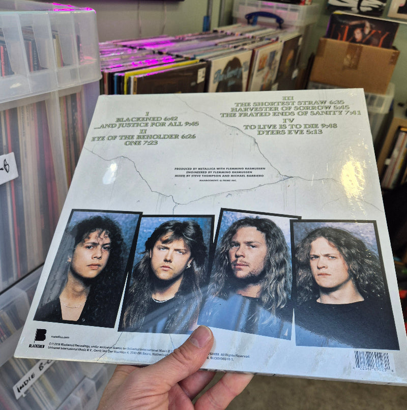 Metallica - And Justice for All vinyl double LP tracklist