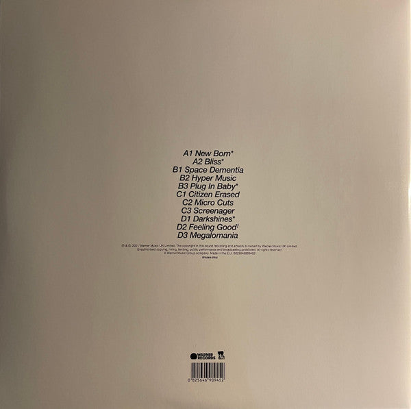 Muse - Origin of Symmetry vinyl LP tracklist