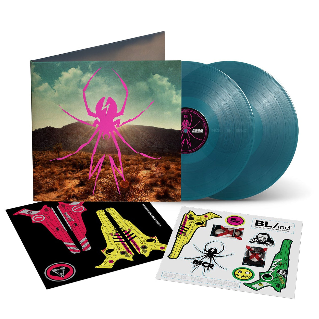 My Chemical Romance - Danger Days: The True Lives of the Fabulous Killjoys Deluxe Edition sea blue double vinyl LP
