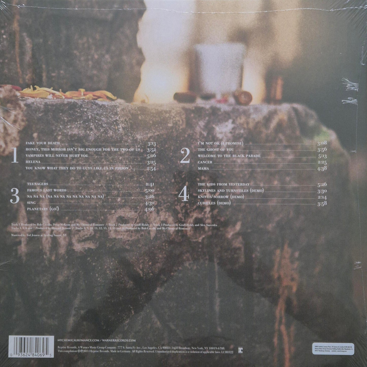 My Chemical Romance - May Death Never Stop You greatest hits double vinyl LP tracklist