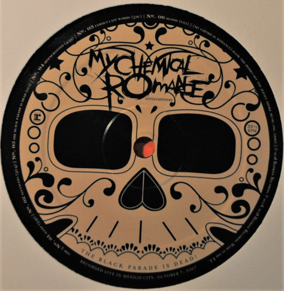 My Chemical Romance - The Black Parade is Dead! double vinyl LP label