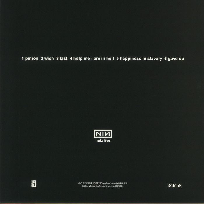 Nine Inch Nails - Broken 2016 Remastered vinyl LP tracklist