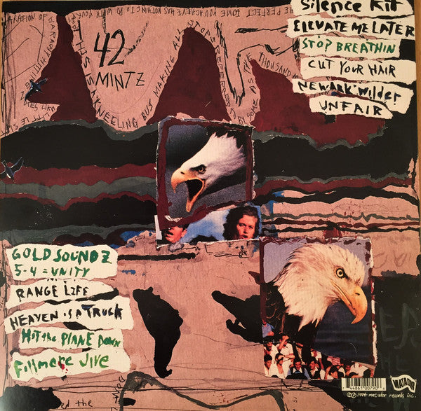Pavement - Crooked Rain, Crooked Rain vinyl LP tracklist