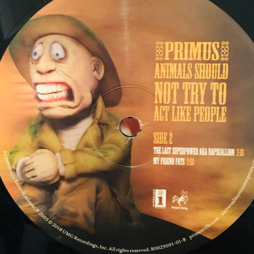 Primus - Animals Should Not Try to Act Like People black vinyl