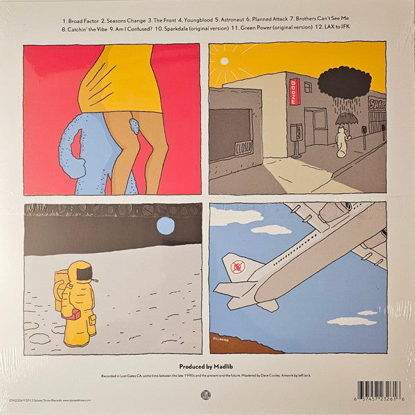 Quasimoto Yessir Whatever silver foil album back cover