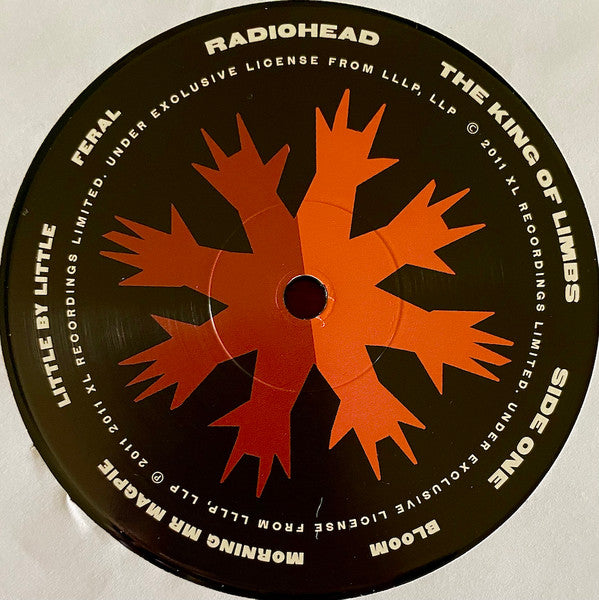 Radiohead - The King of Limbs black vinyl LP label
