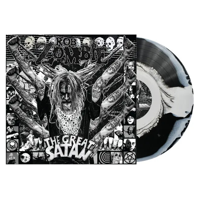 Rob Zombie - The Great Satan black and white swirl vinyl LP