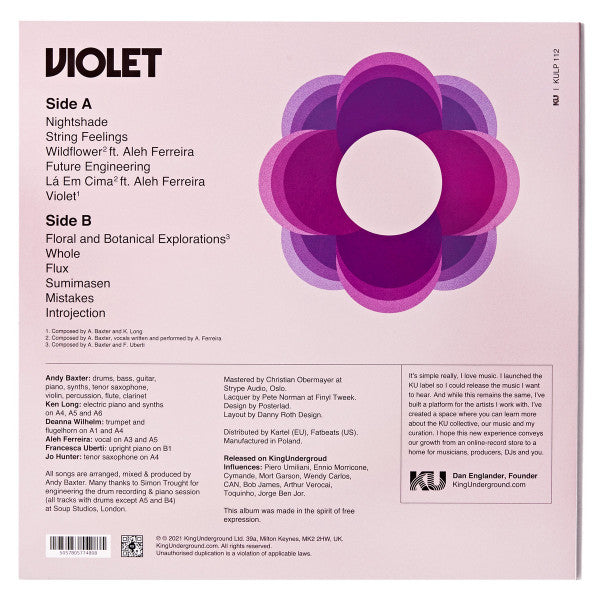 Robohands - Violet vinyl LP tracklist