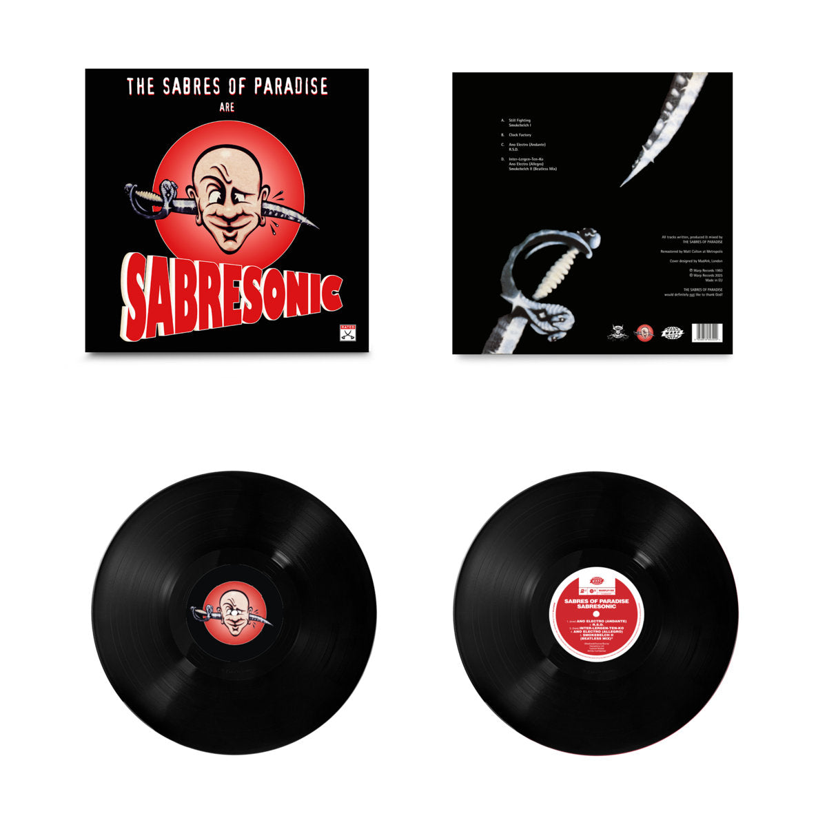 Sabres of Paradise - Sabresonic black double vinyl LP tracklist