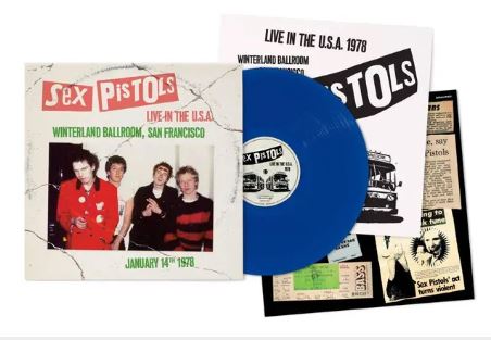 Sex Pistols - Live In The USA 1978 San Francisco blue vinyl album