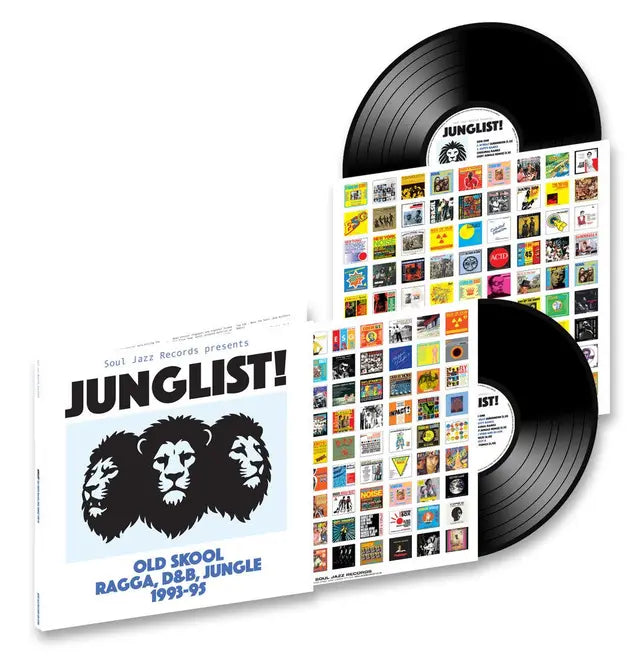 Soul Jazz Records Presents: Junglist! Old Skool Ragga, Drum and Bass and Jungle black double vinyl LP