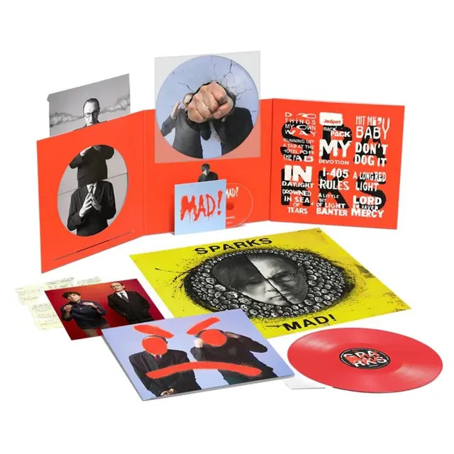 Sparks - MAD! deluxe triple gatefold red vinyl and CD