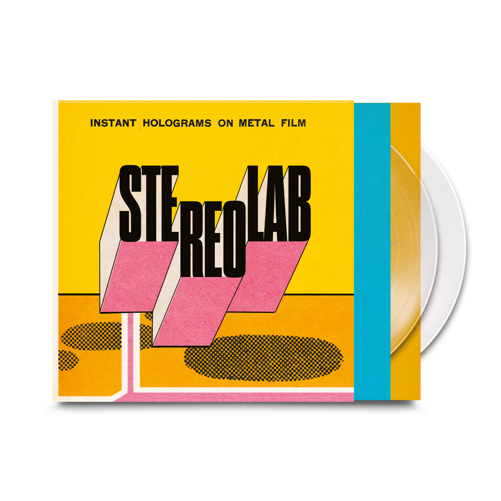 Stereolab instant holograms on metal film clear vinyl album