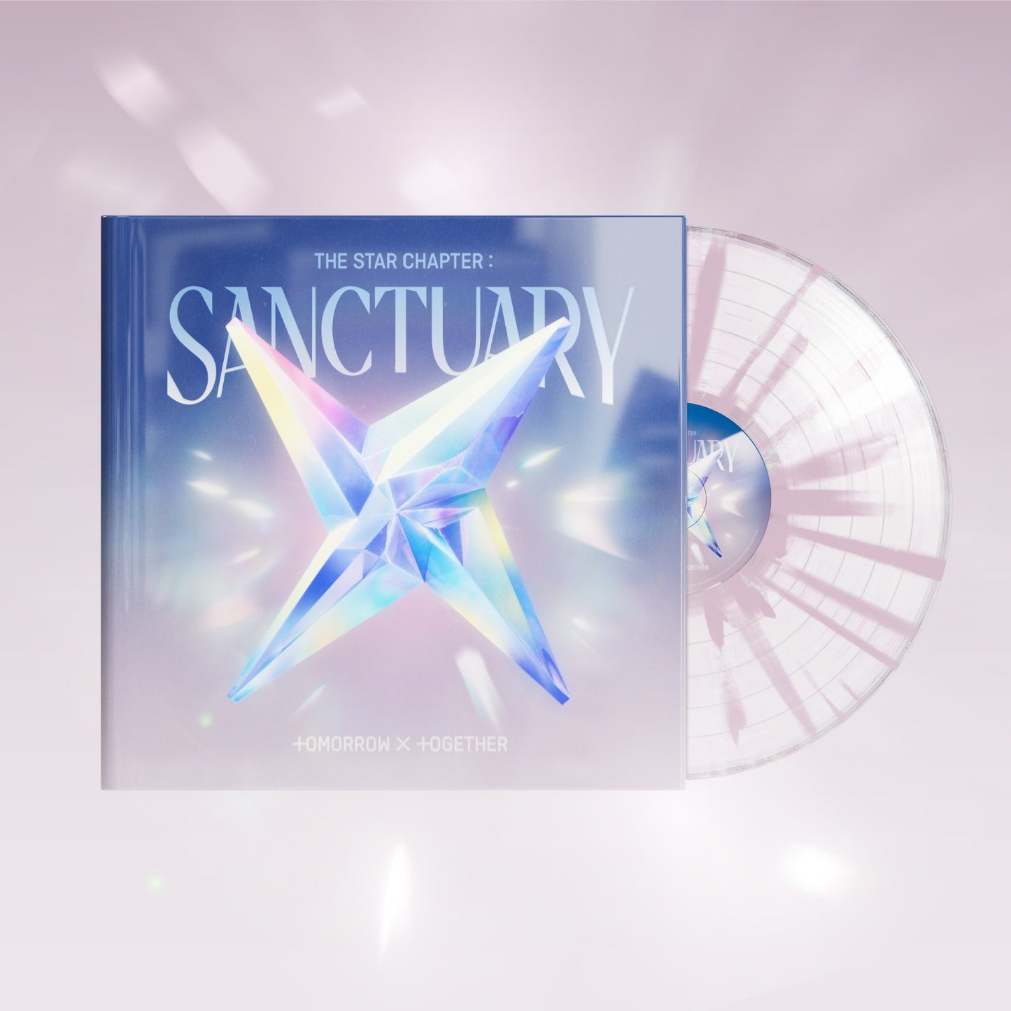 TOMORROW X TOGETHER TXT - The Star Chapter: Sanctuary mauve and clear splatter vinyl LP