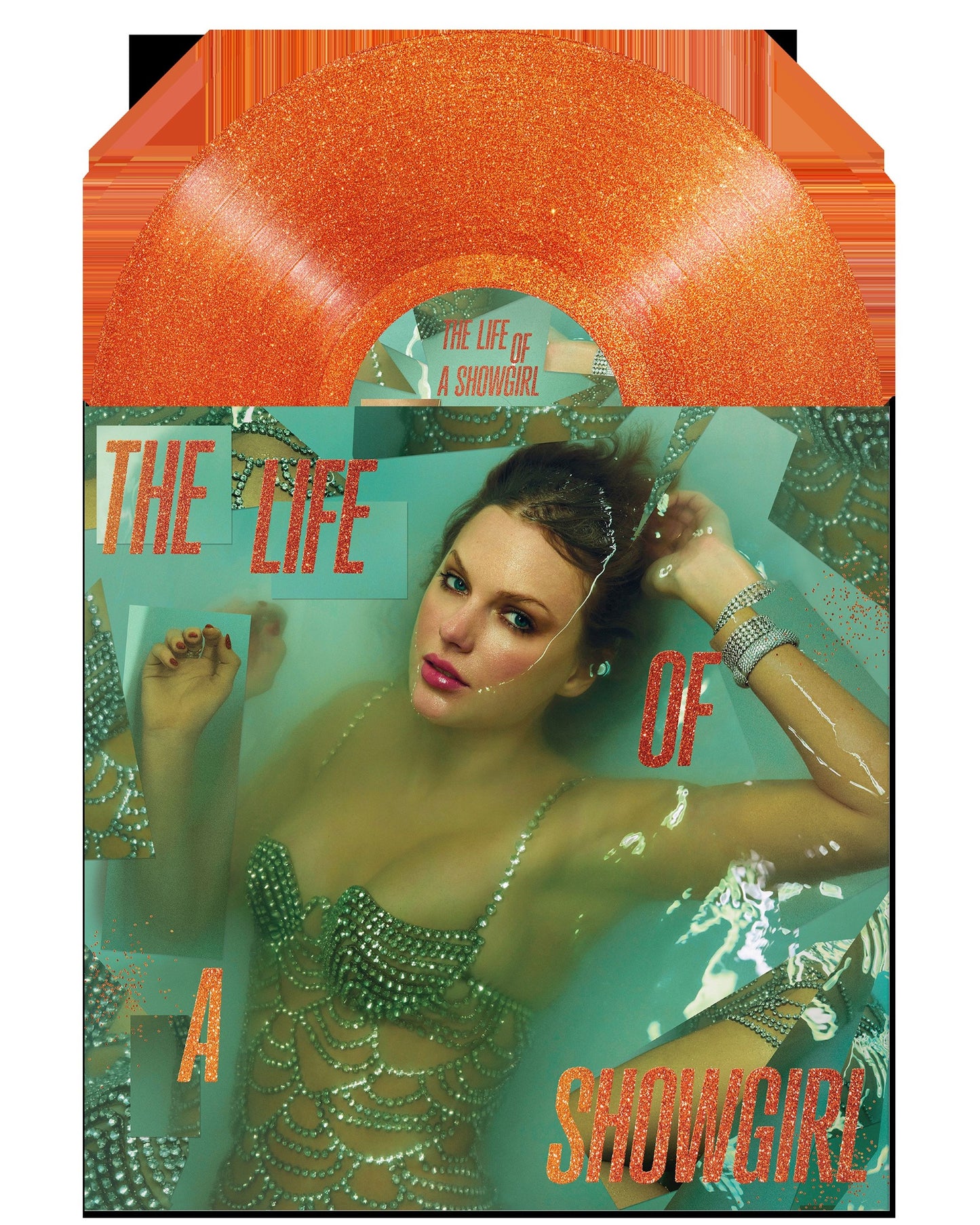 Taylor Swift - The Life of a Showgirl orange vinyl LP