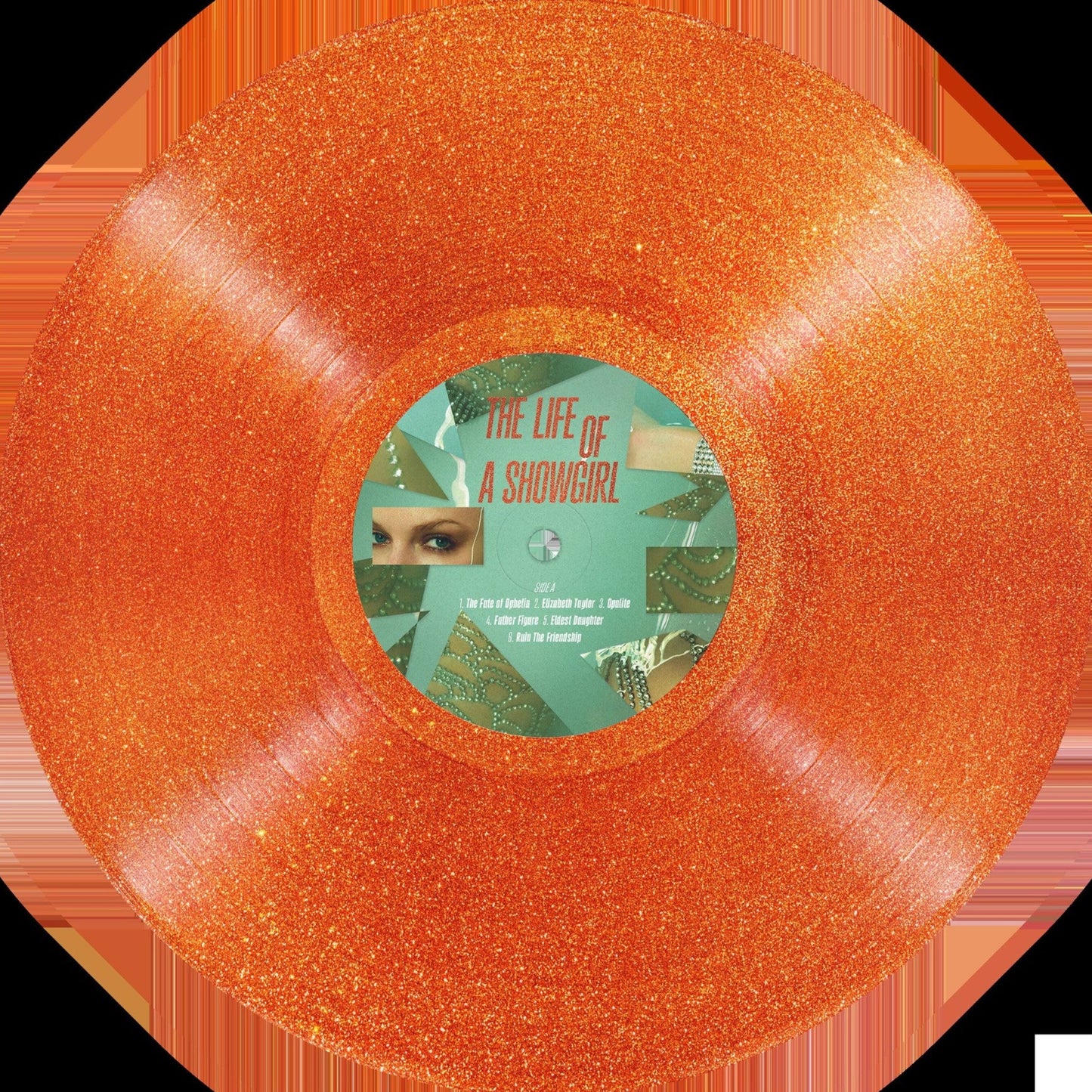 Taylor Swift - The Life of a Showgirl portofino orange glitter vinyl LP