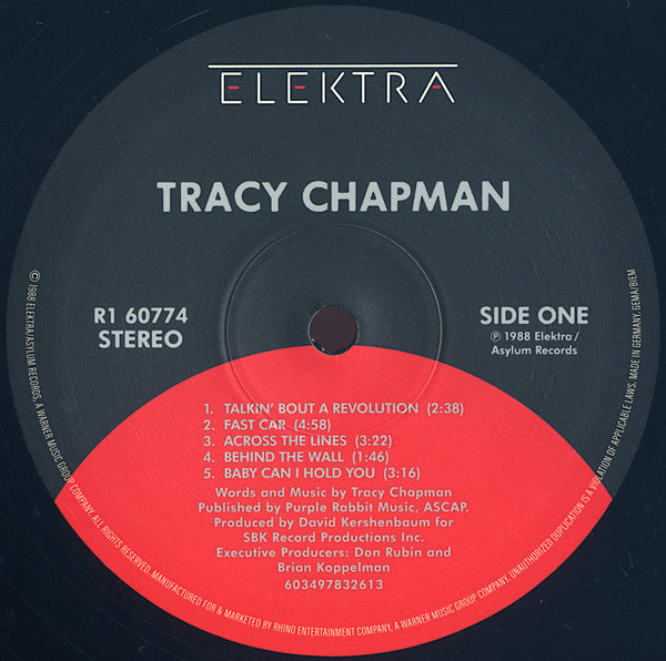 Tracy Chapman black vinyl album reissue