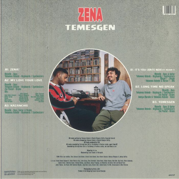 Zena - Temesgen 12 inch vinyl tracklist