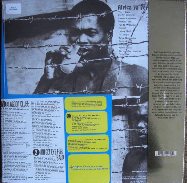 Fela Kuti- Alagbon Close album