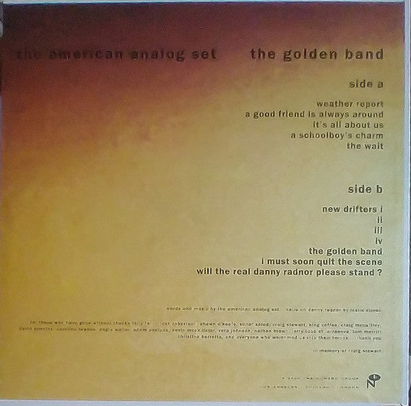 American Analog Set - The Golden Band