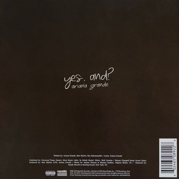 Ariana Grande - Yes, And?