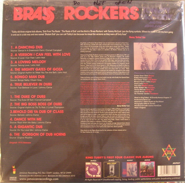Bunny Lee and King Tubby Present Tommy McCook And The Aggrovators - Brass Rockers