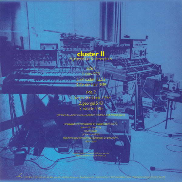Cluster - Cluster II vinyl tracklist